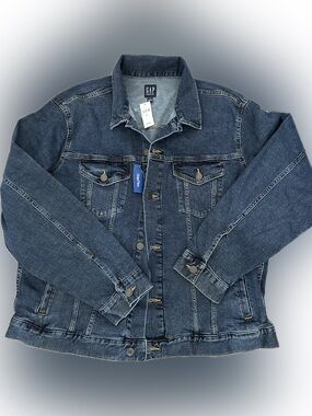 GAP Men's Denim Jacket - Medium Blue Trucker